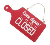 Mobestech Targa in Legno Aperto e Chiuso Bifacciale Cartello Aziendale per Bar caffè Negozi Cordino per Appendere alla Porta Finestra o Gancio