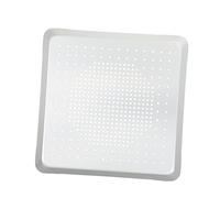 Mobestech Teglia per Pizza Quadrata Fori Traspiranti Teglia in Alluminio per Forno Resistente e Lavabile in Lavastoviglie per Pizza e Pane 12 Pollici