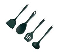 Mobestech Utensili Cucina Silicone Antiaderenti Resistenti Calore Spatola Schiumarola e Cucchiaio Utensili Cucina Non Graffianti per Appendere per Pentole Antiaderenti