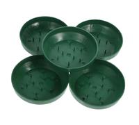 Mobestech Vassoi di Schiuma Floreale Rotondi 5 Pezzi Vassoio di Fissaggio in Plastica Resistente per Composizioni Floreali Decorazioni per Matrimoni Feste ed Eventi Base Stabile per