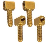 Mobestech Vite per Rana di Archetto per Violoncello in Metallo, Set da 4 Pezzi, Accessori Resistenti per Riparazione Strumenti Musicali, Compatibili Archetti di Violoncello e Viola, Facile