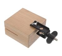 Mobestech Wooden Cowbell For Drum Kit Solid Wood Square Jam Block With Vibrant Tones Portable Percussion Instrument For Band Practice And Performance