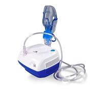 Mobiclinic®, Aerosol con compressore, Neb-2, Portatile, Per bambini e adulti, Borsa da trasporto, Trattamento delle malattie respiratorie, Maschere di varie dimensioni, 5 filtri dell'aria