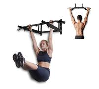 Mobiclinic® fitness, Barra per trazioni, Kit di ancoraggio, Adatta sacco da boxe, Maniglie antiscivolo, Sbarra a parete, Fino 100 kg, Multifunzionale, Calistenica, Palestra casa