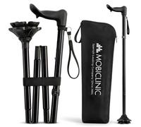 Mobiclinic®, Bastone Pieghevole, Regolabile in Altezza (Destra)