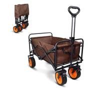 Mobiclinic®, Carrello da trasporto pieghevole, Per la spiaggia e il giardino, Duna pro plus, Manico regolabile, Grandi ruote fuoristrada 360º, Tasche extra, Fino a 100kg, 94x56, 5x61 cm, Impermeabile