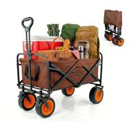 Mobiclinic®, Carrello da trasporto pieghevole, Per la spiaggia e il giardino, Duna pro plus, Manico regolabile, Grandi ruote fuoristrada 360º, Tasche extra, Fino a 100kg, 94x56, 5x61 cm, Impermeabile