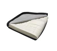 Mobiclinic, Cuscino antidecubito, In memory foam ad alta densità, Rivestimento impermeabile, Per sedia a rotelle, Poltrona, Viscoelastico, 60 kg/m3, Nero