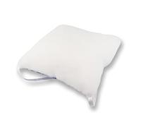 Mobiclinic®, Cuscino antidecubito, Ortopedico, Per coccige, Emorroidi, Quadrato, Marchio europeo, Sedia, Divano, A rotelle, Prevenzione delle ulcere da pressione, Bianco