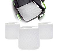 Mobiclinic, Cuscino per incontinenza, Fodera impermeabile, Riutilizzabile, Pack da 3 unità, Marchio europeo, Sedia a rotelle, Sedili, Lavabile, Assorbimento, 8 l/m2, 40 x 38 cm, Bianco