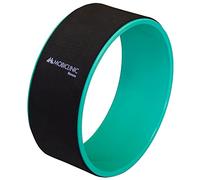 Mobiclinic® Fitness, Cerchio Yoga, Antiscivolo, Multifunzionale, Facilmente Lavabile, Migliora la Tua flessibilità e Resistenza, Wheel, 30 x 13 cm, Accessori, Nero Turchese