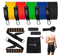 Mobiclinic® fitness, Elastici, Accessori inclusi, Bande elastiche di 5 resistenze, Antiscivolo, Elastico per yoga, Pilates, Stretching, Glutei, Palestra in casa