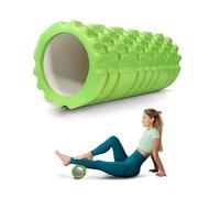 Mobiclinic® fitness, Rullo massaggio muscolare, Fitroller, Schiuma ed eva, 14x33 cm, Pilates, Yoga, Stretching, Portatile, Multifunzionale, Foam roller, Per tutto il corpo, 3 livelli di intensità