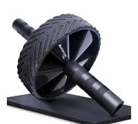 Mobiclinic® fitness, Ruota per addominali, Incluso tappetino, Set esercizi, Marchio europeo, Peso massimo 150 kg, Allenamento domestico, Rotella, Flessioni