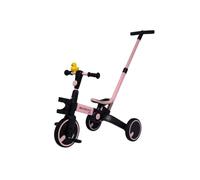 Mobiclinic® Kids, Triciclo 5 in 1, Chase, Evolutivo, da 1,5 a 5 anni, Manubrio e Sedile Regolabili, Ultraleggero 3,3 kg, Montaggio Facile, Ruote Antiforatura, Fino a 25 kg, Porta Bottiglia (rosa)