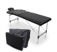 Mobiclinic®, Lettino per Massaggi, Alluminio, Pieghevole, Poggiatesta, 186x60cm, CA-01 Light, 150 kg, Borsa da Trasporto, Estetica, Fisioterapia, Portatile, Professionale