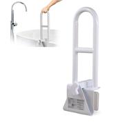 Mobiclinic®, Maniglia Doccia Anziani, Vasche da Bagno con Bordi Lisci (4,5-13,5 cm), Altezza Regolabile, Impugnatura Ergonomica, Max. 100 kg, Uso Clinico e Domestico, Sicuro e Funzionale, Mobibary