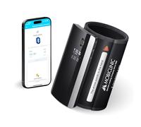 Mobiclinic®, Misuratore Pressione da Braccio, Digitale, Connessione Bluetooth e APP, Guida Vocale, 50 Memorie, Rilevamento del Movimento, Ricarica USB, Preciso, Cardiomed