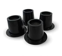 Mobiclinic, Piedini per mobili, Pack 4 unità, 10 cm, Gomma, Colore nero