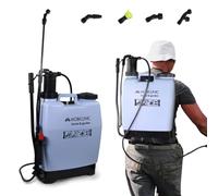 Mobiclinic®, Pompa a pressione manuale, Fumibug, Capacità 16l, Giardinaggio, Pressione con pompa, 4 ugelli regolabili, Leggero, Irrigazione, Controllo dei parassiti, Cura delle piante