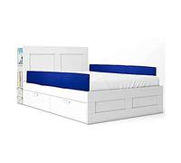 Mobiclinic, Protezione per sponde del letto, Imbottitura, Paracolpi, Marchio europeo, Adulti e bambini, Fissaggio facile, Clip di chiusura, Impermeabile, 190 x 34 cm, Blu