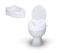 Mobiclinic, Rialzo wc per anziani, 10 cm, Titán, Marchio europeo, Alza water, Bidet, Disabili, Senza coperchio, Ausili, Plastica, Regolabile, Bianco