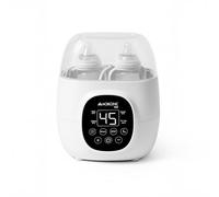 Mobiclinic®, Scaldabiberon e Sterilizzatore, 6 in 1, Doppia Capacità, Scongela, Programmabile, Mantiene la Temperatura, Riscaldamento Rapido, Schermo LCD, Compatto, Portatile, Bibidu