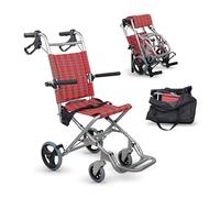Mobiclinic, Sedia a rotelle da transito, Neptuno, Alluminio, Pieghevole, Freno sulle maniglie, Marchio europeo, Poggiapiedi pieghevoli, Braccioli pieghevoli, Leggero, Cintura di sicurezza, Ergonomia