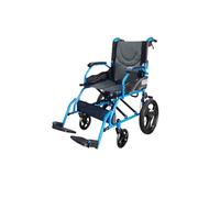 Mobiclinic®, Sedia a Rotelle Pieghevole Leggera, da Transito, Schienale Pieghevole, Poggiapiedi Pieghevoli, Doppio Sistema Frenante, Acciaio Rinforzato, Fino a 100 kg, Leggera e Compatta, Faraón