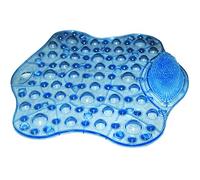 Mobiclinic, Tappeto antiscivolo doccia, Effetto massaggio, Gomma, Resistente, Colore blu