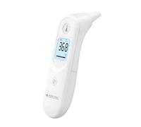 Mobiclinic®, Termometro Auricolare, 7 Memorie, Avviso Febbre, Display Illuminato, Punta Morbida e Sicura, Spegnimento Automatico, per Bambini e Adulti, °C/°F, Thermobi1