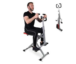 Mobiclinic®, Total Power Body Crunch, Vogatore, Pieghevole, Vitalfit, Stretching e Allenamento Multifunzionale, Display LCD, Carico 100kg, Palestra Domestica, Manubri Regolabili, Base Antiscivolo