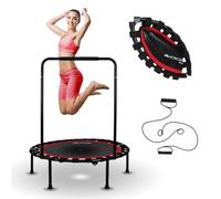 Mobiclinic®, Trampolino Fitness, Pieghevole, 2 fasce di resistenza, Impugnatura regolabile, Portata 150 kg, Diametro 101 cm, Interno ed esterno, Installazione semplice, Kangumobi