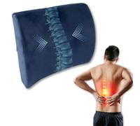 Mobiclinic, Visco, Cuscino lombare, Antidecubito, Schienale comodo, Marchio europeo, In memory-foam, Per sedia da ufficio, Gaming, Auto, Ortopedico, Prevenzione del dolore, Adattabile