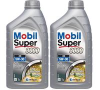 MOBIL Olio motore Super 5W-30 Olio 1 L (Confezione da 2)