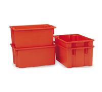 Mobil Plastic - 131-65 - Contenitore a cassa aragosta - HDPE - 63x44x34 cm - 65 L - arancio - Mobil Plastic - 86750 - Conf. da 1 Pz. - 131-65