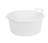 Mobil Plastic - Bacinella/Bagno tondo in plastica - Diametro 34 cm - Bianco neutro