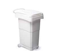 Bidone con ruote e pedale porta rifiuti 80 litri - modello Nello