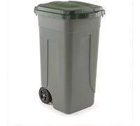 MobilPlastic - 100-GRC-VES - Bidone mobile - con chiusura a clip - 49x54x85 cm - 100 L - grigio-verde - Mobil Plastic - 86730 - Conf. da 1 Pz. - 100-GRC-VES