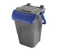 Bidone raccolta differenziata con sportello basculante colorato - 35 litri