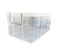 Mobil Plastic - Cassa Alimentare 40 Litri con Coperchio - Food Box, Plastica per Alimenti, Impilabile, Trasparente