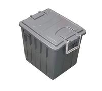 MobilPlastic - 143-20-GRI - Cassa multiuso - con coperchio e manici - 38 x 28 x 30 cm - 20 L - PP - grigio scuro-grigio chiaro - Mobil Plastic - 101103 - Conf. da 1 Pz. - 143-20-GRI