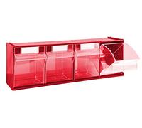 Mobil Plastic Cassettiera Modello 'Madia 4' - 4 Cassetti - Rosso