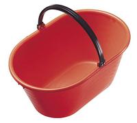 Mobil Plastic Cesto Ovale Alimentare - Raccolta UVA Vendemmia - in plastica con Manico 20 Litri Arancione