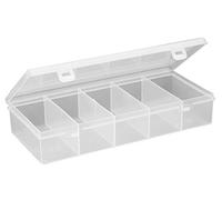 Mobil Plastic Scatola portaminuterie 5 scomparti CLASS 11" - trasparente