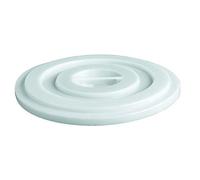 Mobil Plastic - SOLO Coperchio in plastica per bidone idoneo al contatto con alimenti da 100 litri - bianco neutro