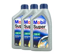 MOBIL Super 1000 X1 15W-40 Olio Motore VW 50101 50500, MB 229.1, Api Cf, 3x1 Lt.
