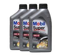 MOBIL Super 2000 X1 10W-40 Olio Motore VW 50101, MB 229.1, API CF, 3x1 Litro