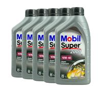 MOBIL Super 2000 X1 10W-40 Olio Motore VW 50101, MB 229.1, Api Cf, 5x1 Litro