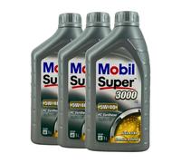 MOBIL Super 3000 X1 5W-40 Olio Motore VW 50200, Renault RN0700 RN0710, 3x1 Litro